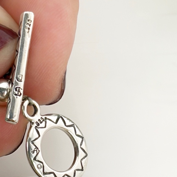 Vintage Sterling Silver 925 Turquoise Nugget Bracelet Boho Southwest Style - Picture 10 of 11